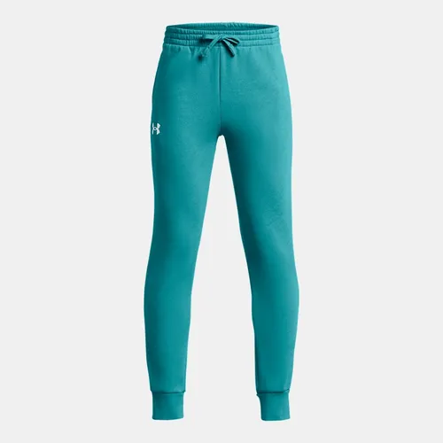 Boys'  Under Armour  Rival Fleece Joggers Circuit Teal / White YSM (50 - 54 in)