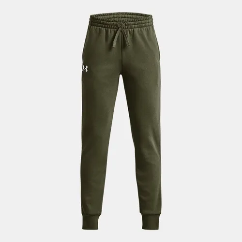 Boys'  Under Armour  Rival Fleece Joggers Marine OD Green / White YLG (59 - 63 in)