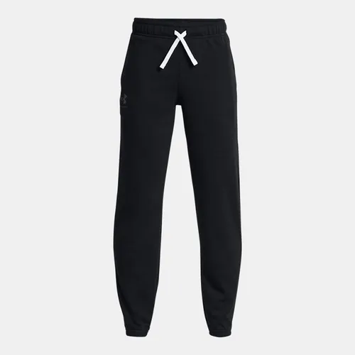 Boys'  Under Armour  Rival Terry Joggers Black / Castlerock YLG (59 - 63 in)