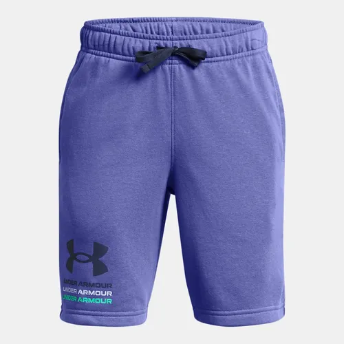 Boys'  Under Armour  Rival Terry Shorts Starlight / Downpour Gray YLG (59 - 63 in)
