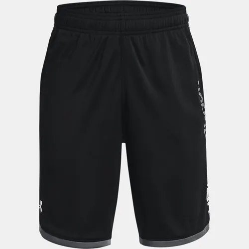 Boys'  Under Armour  Stunt 3.0 Shorts Black / Pitch Gray / White YLG (59 - 63 in)