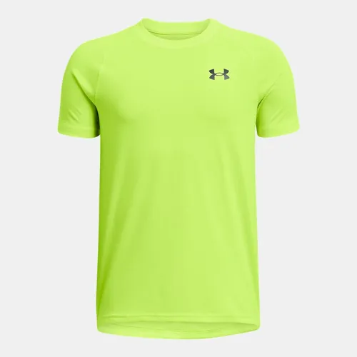Boys'  Under Armour  Tech™ 2.0 Short Sleeve High Vis Yellow / Black YLG (59 - 63 in)