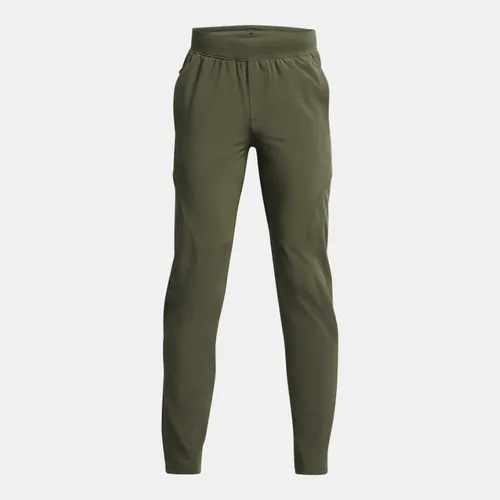 Boys'  Under Armour  Unstoppable Tapered Pants Marine OD Green / Black YSM (50 - 54 in)