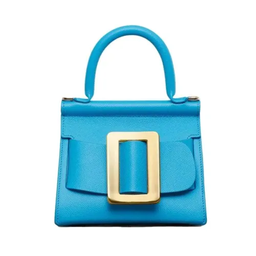 Boyy , Chic Leather Handbag ,Blue female, Sizes: ONE SIZE