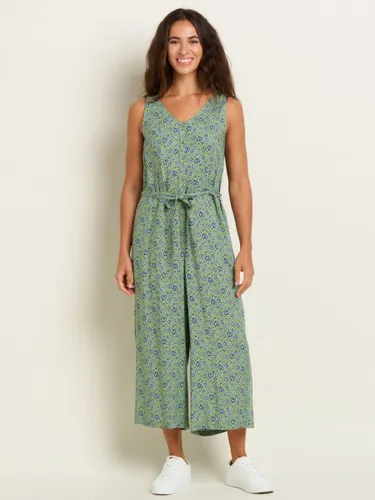 Brakeburn Elsie Floral Print Jumpsuit, Green - Green - Female