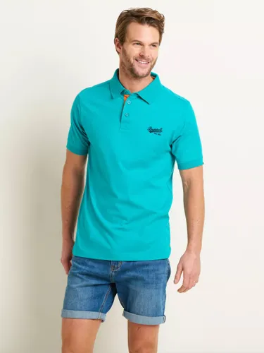 Brakeburn Heritage Polo Shirt, Turquoise - Turquoise - Male