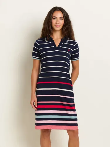 Brakeburn Melody Cotton Polo Dress, Navy - Navy - Female