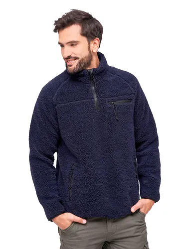 Brandit Men's Teddy Fleece Troyer Sweater
