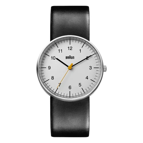 Braun Men's Analogue Classic Quartz Watch with Leather