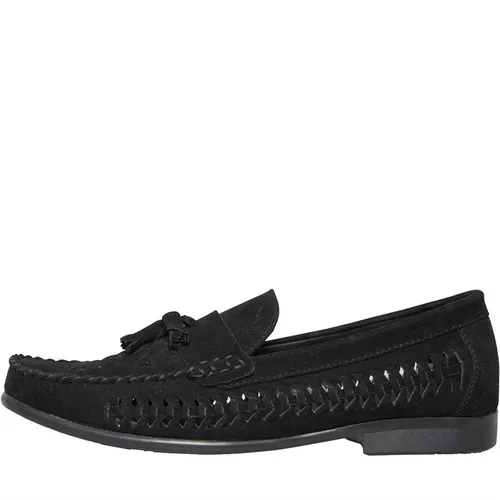 Brave Soul Mens Charles Woven Loafers Black