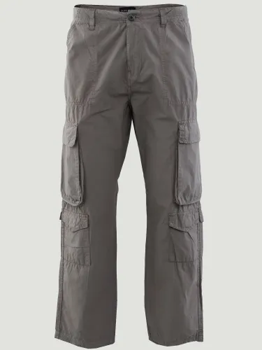 Brave Soul Taupe Side Pockets Taslan Cargo Style Trousers