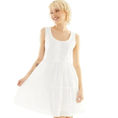 Brave Soul Womens Anita Short Dress White