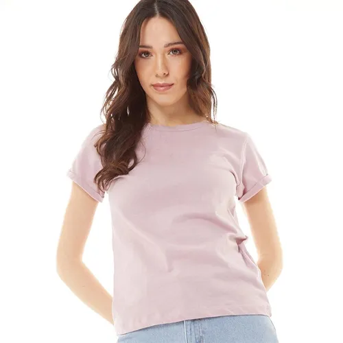 Brave Soul Womens Eleanor T-Shirt Mauve