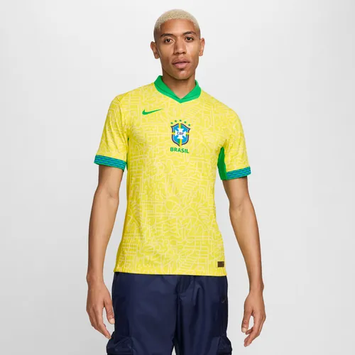 Brazil 2024 Match Home Men's Nike Dri-FIT ADV Football Authentic Shirt - Yellow - Polyester
