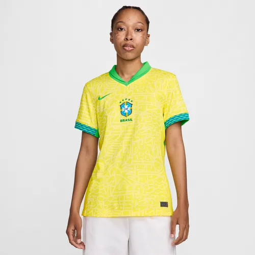 Brazil 2024 Stadium Home Women's Nike Dri-FIT Football Replica Shirt - Yellow - Polyester