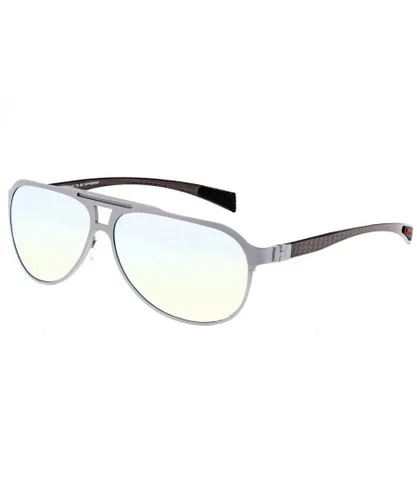 Breed Mens Apollo Titanium and Carbon Fiber Polarized Sunglasses - Silver & Gold - One