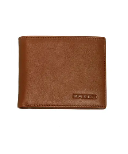 Breed Mens Locke Genuine Leather Bi-Fold Wallet - Brown - One Size