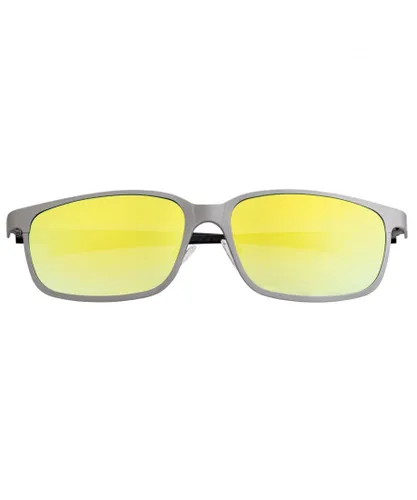 Breed Mens Neptune Titanium and Carbon Fiber Polarized Sunglasses - Silver & Gold - One