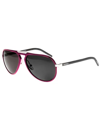 Breed Mens Nova Aluminium Polarized Sunglasses - Pink - One