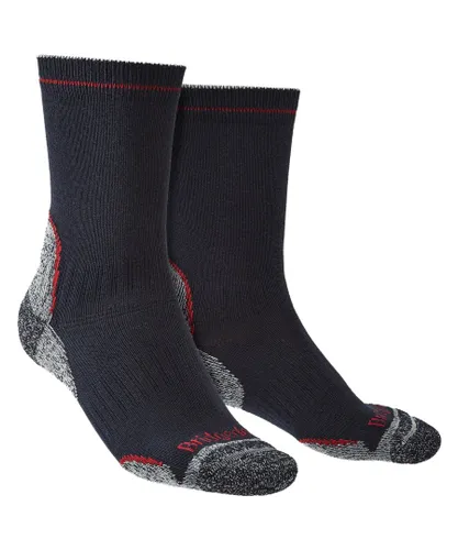 Bridgedale - Mens Hiking Lightweight Boot Socks - Navy / Red Nylon