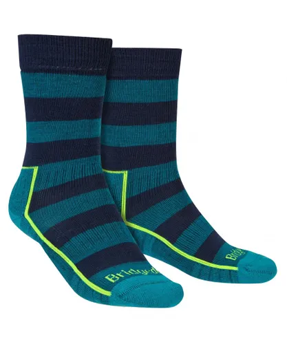 Bridgedale - Mens Hiking Lightweight Merino Socks - Petrol / Navy - Blue Merino Wool