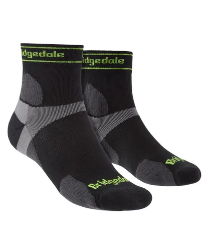 Bridgedale - Mens Running Ultralight Merino Sport Socks - Black Merino Wool