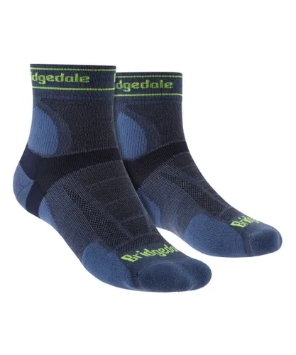 Bridgedale - Mens Running Ultralight Merino Sport Socks - Blue Merino Wool