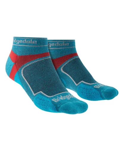 Bridgedale - Mens Running Ultralight Sport Low Socks - Blue Nylon