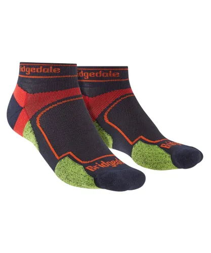 Bridgedale - Mens Running Ultralight Sport Low Socks - Navy Nylon
