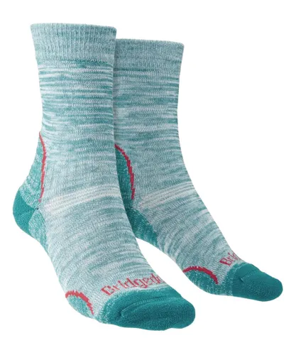 Bridgedale - Womens Hiking Boot Socks - Teal - Turquoise Nylon