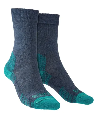 Bridgedale - Womens Hiking Lightweight Merino Socks - Denim - Blue Merino Wool