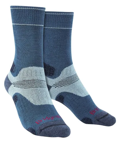 Bridgedale - Womens Hiking Midweight Merino Socks - Blue / Sky Merino Wool