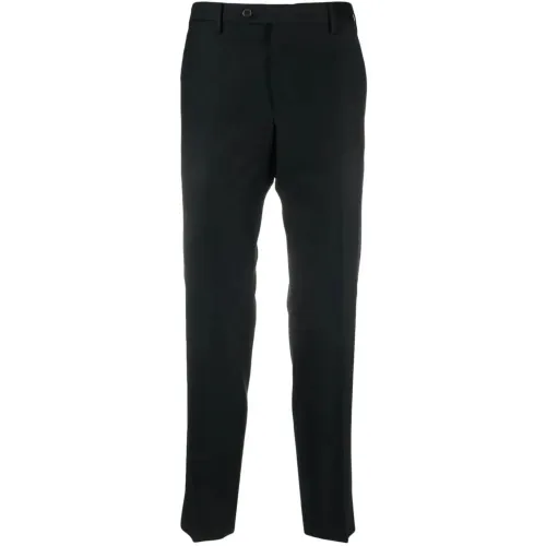 Briglia , Black Wool-Cashmere Blend Chino Trousers ,Black male, Sizes: