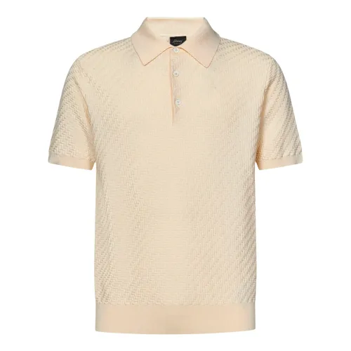 Brioni , Brioni T-shirts and Polos Beige ,Beige male, Sizes:
