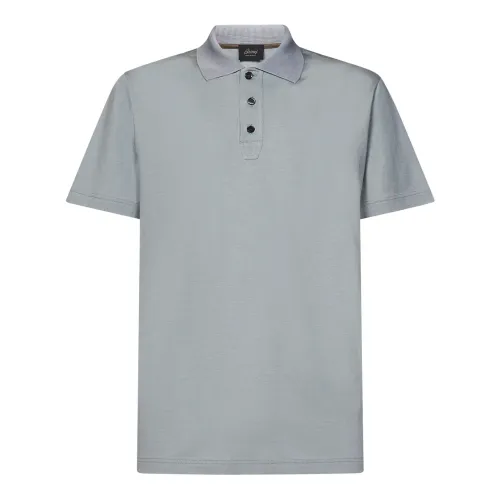 Brioni , Brioni T-shirts and Polos Grey ,Gray male, Sizes: