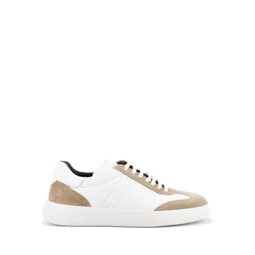 Brioni , Mens Shoes Sneakers Sand Aw23 ,White male, Sizes: