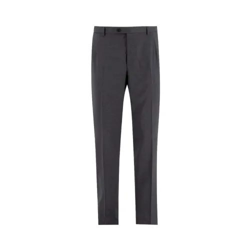 Brioni , Men`s Trousers Trousers Anthracite ,Gray male, Sizes: