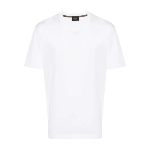 Brioni , Short sleeve t-shirt ,White male, Sizes: