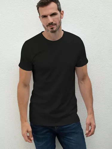 British Boxers GOTS Organic Short Sleeve Lounge T-Shirt - Black - Male