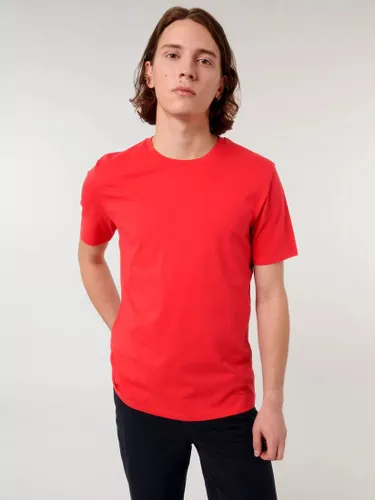 British Boxers GOTS Organic Short Sleeve Lounge T-Shirt - Deckchair Red - Male