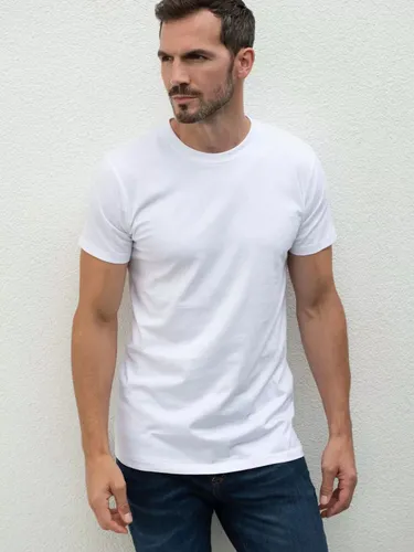 British Boxers GOTS Organic Short Sleeve Lounge T-Shirt - White - Male