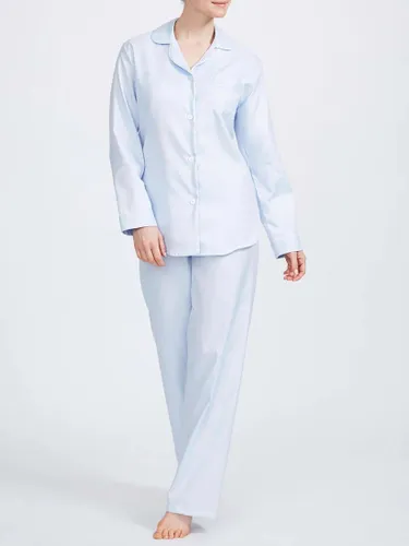 British Boxers Herringbone Pyjama Set - Pearl Blue - Female