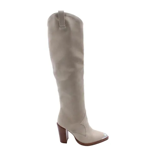Bronx , Hadewig Over-Knee Boots ,Beige female, Sizes: