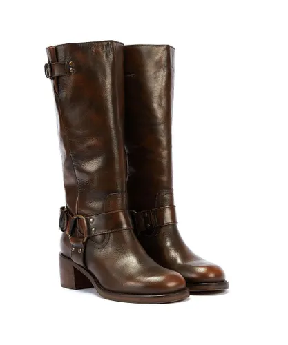 Bronx New-Camperos WoMens Chestnut Boots - Brown