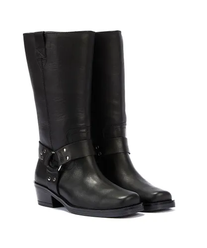 Bronx Trig-Ger Harness Leather WoMens Black Boots