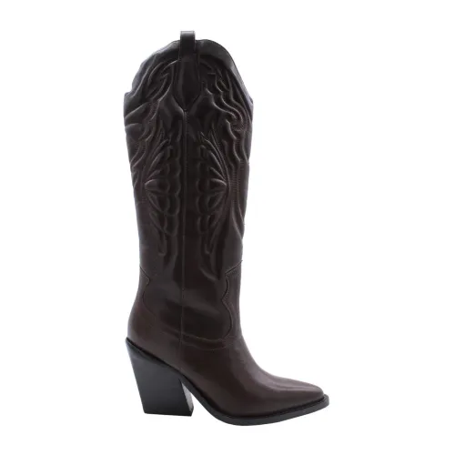Bronx , Wild West Women`s Cowboy Boots ,Brown female, Sizes: