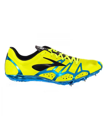Brooks Mens Sneakers with studs 100023 man - Yellow Textile