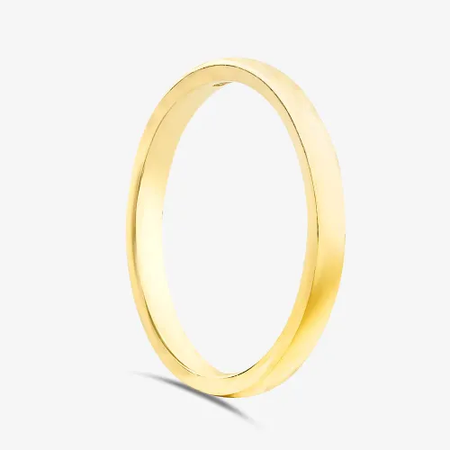 Brown & Newirth 18ct Yellow Gold 2mm Plain Wedding Ring NRMB-06421 (K)
