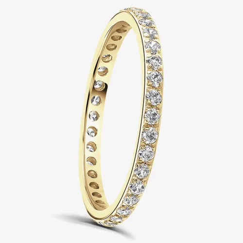 Brown & Newirth Vogue 18ct Yellow Gold 0.50ct Diamond Full Eternity Ring ET204 18Y LDS