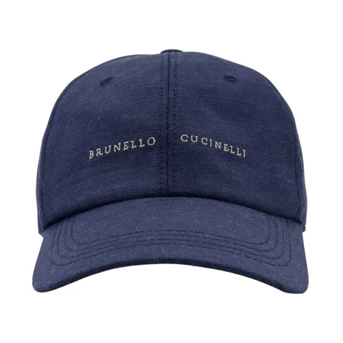 Brunello Cucinelli , Blue Ss24 Mens Accessories Hat ,Blue male, Sizes: